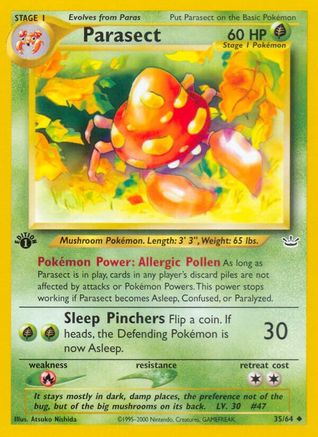 Image of Parasect 035/64  - 1st Edition Neo Revelation - Uncommon