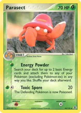 Image of Parasect 043  FireRed & LeafGreen - Uncommon