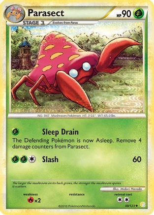 Image of Parasect 048  HeartGold SoulSilver - Uncommon