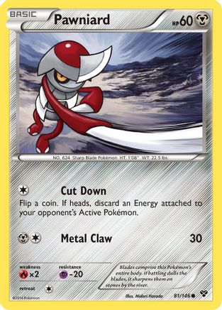 Image of Pawniard 081  - Reverse Holofoil XY Base Set - Common