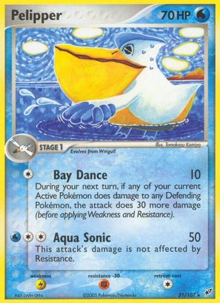 Image of Pelipper 021  Deoxys - Rare
