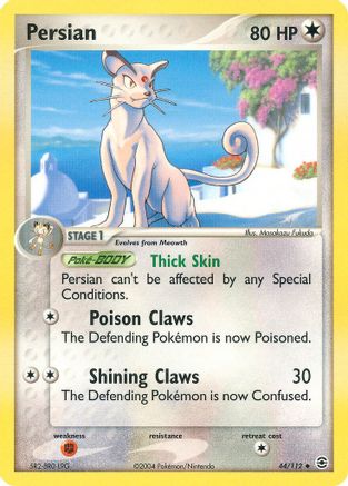 Image of Persian 044  FireRed & LeafGreen - Uncommon