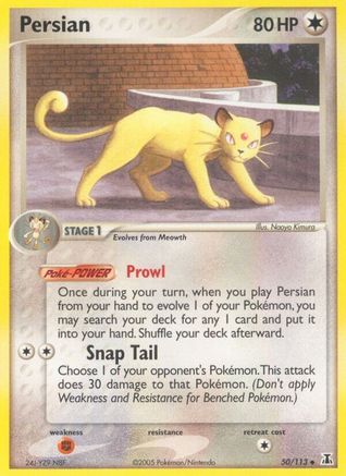 Image of Persian 050  - Reverse Holofoil Delta Species - Uncommon