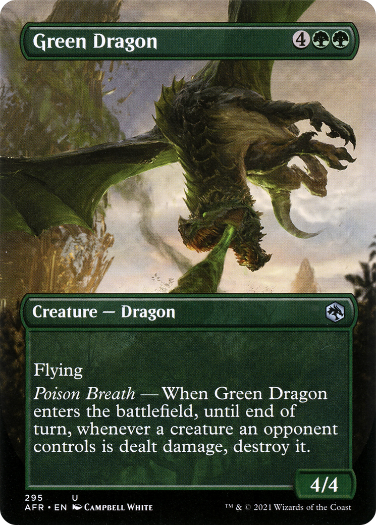 Image of Green Dragon (Borderless) (AFR-295) - Adventures in the Forgotten Realms (Borderless)