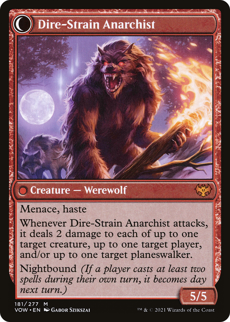 Image of Volatile Arsonist (VOW-181) - Innistrad: Crimson Vow: (Double Faced Transform)
