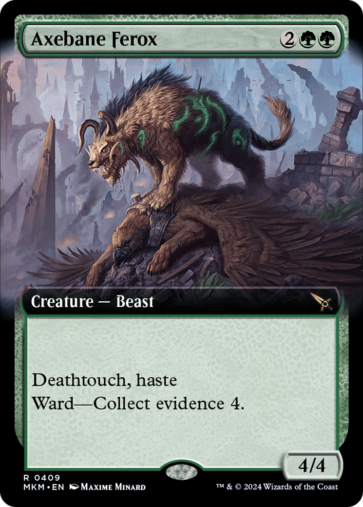 Image of Axebane Ferox (Extended Art) (MKM-409) - Murders at Karlov Manor: (Extended Art)