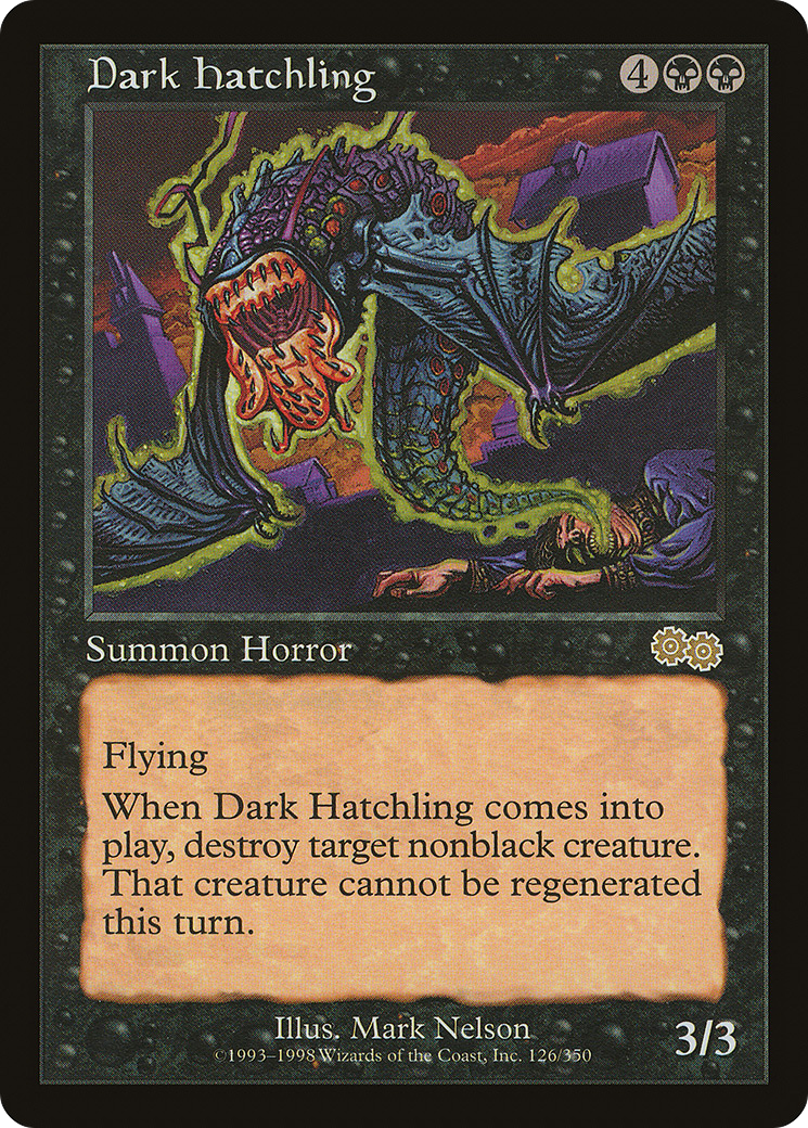 Image of Dark Hatchling (USG-126) - Urza's Saga