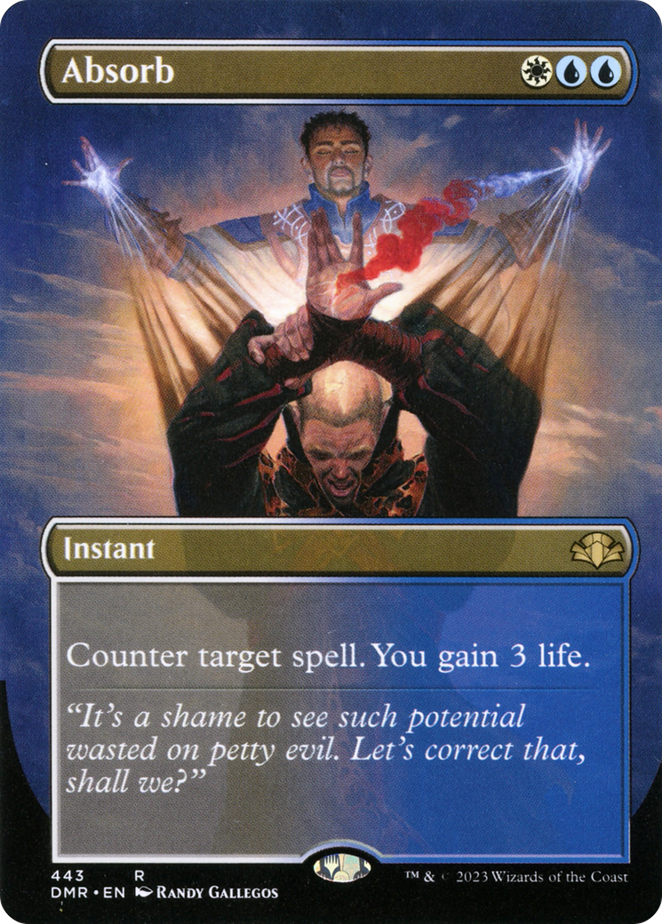 Image of Absorb (Borderless) (DMR-443) - Dominaria Remastered (Borderless) Foil