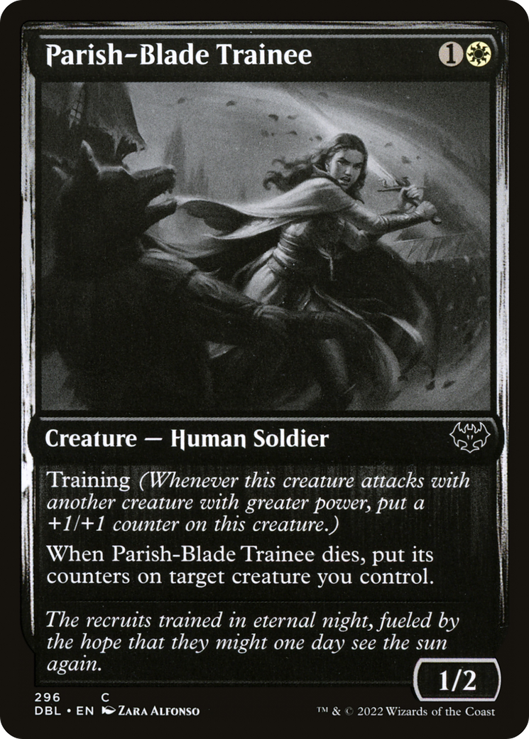 Image of Parish-Blade Trainee (DBL-296) - Innistrad: Double Feature Foil