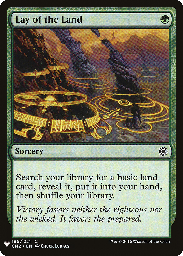 Image of Lay of the Land (LIST-185) - The List