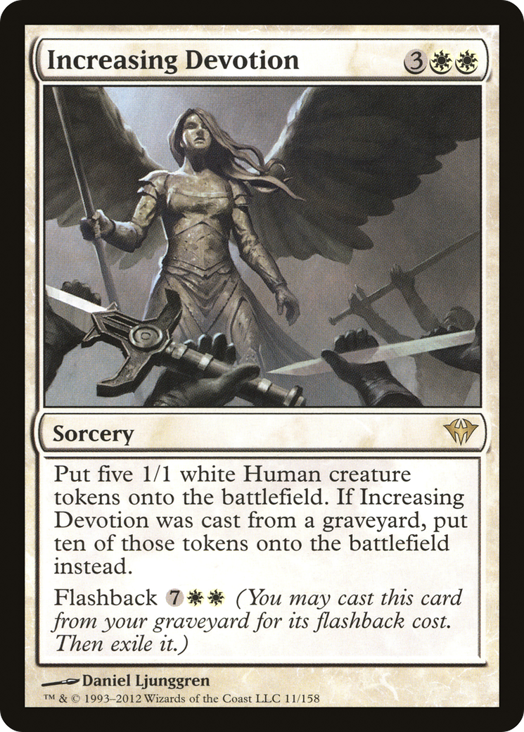 Image of Increasing Devotion (DKA-011) - Dark Ascension Foil