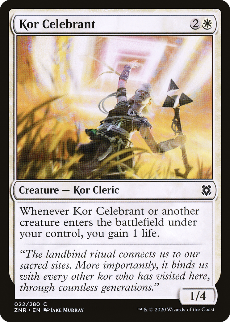 Image of Kor Celebrant (ZNR-022) - Zendikar Rising