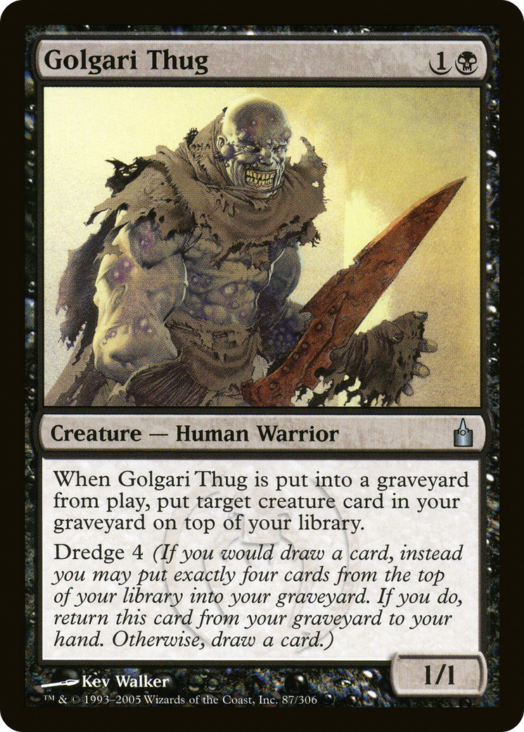 Image of Golgari Thug (RAV-087) - Ravnica: City of Guilds Foil