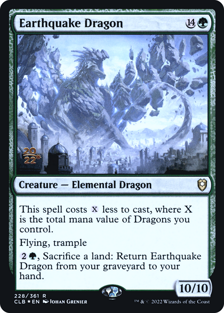Image of Earthquake Dragon (PRE-228) - Battle for Baldur's Gate Promos Foil