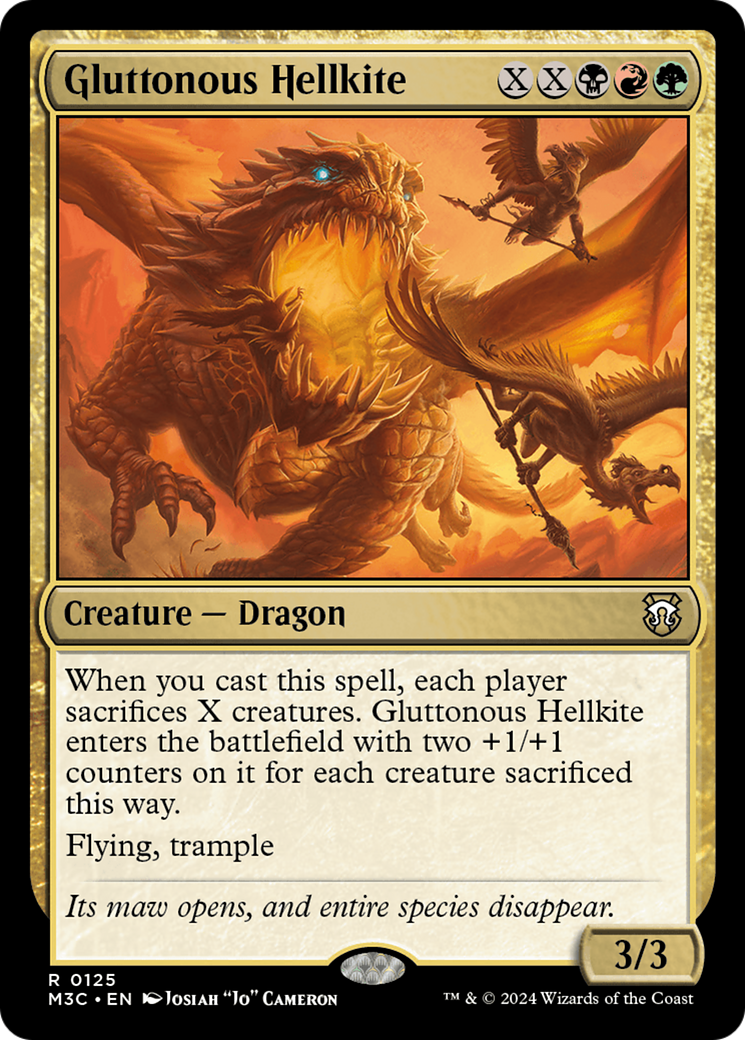 Image of Gluttonous Hellkite (M3C-125) - Modern Horizons 3 Commander