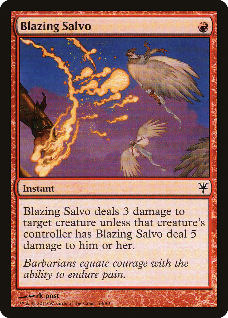 Image of Blazing Salvo (DDK-058) - Duel Decks: Sorin vs. Tibalt