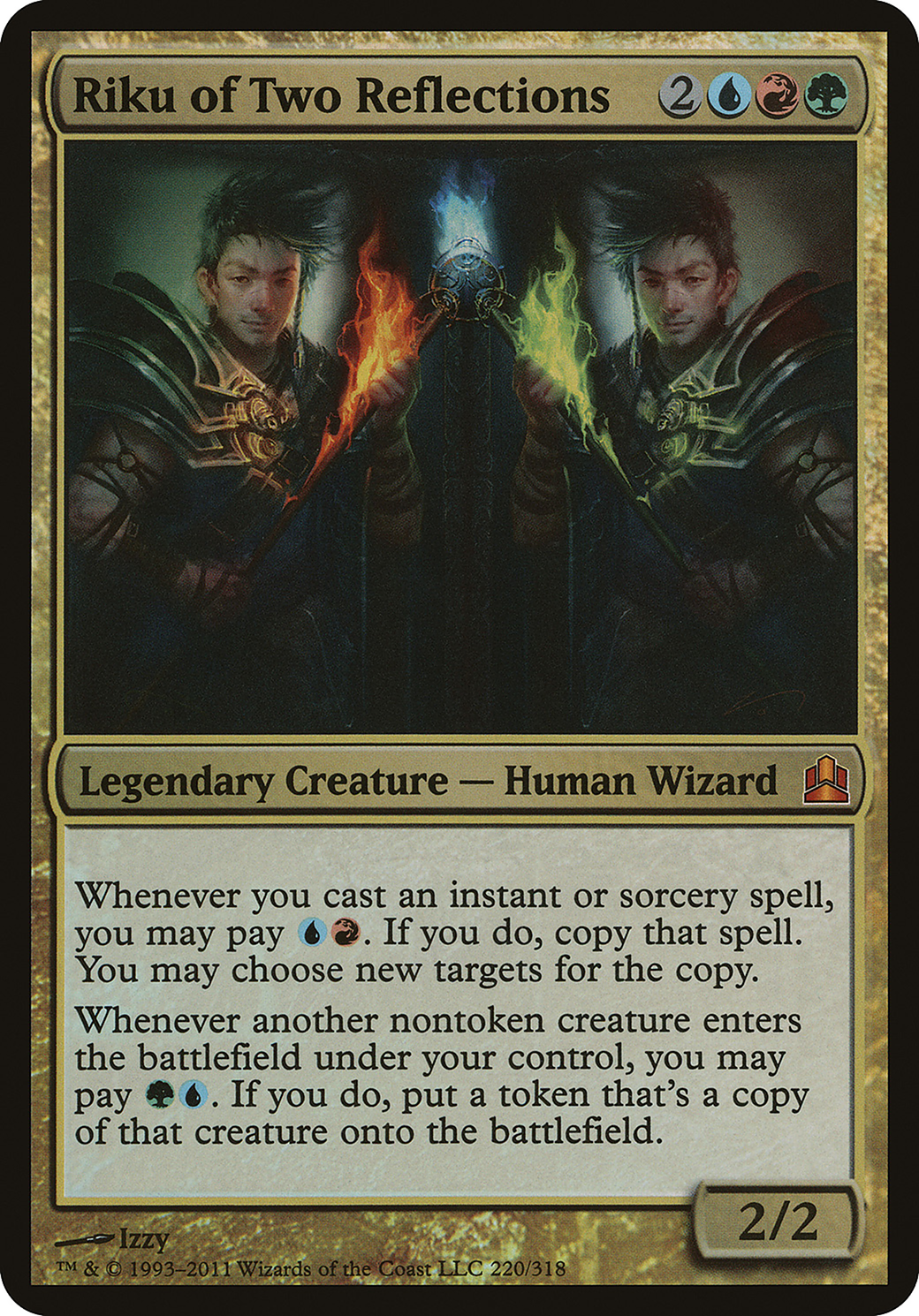 Image of Riku of Two Reflections (Commander) (OVER-220) - Commander 2011 Oversized Foil