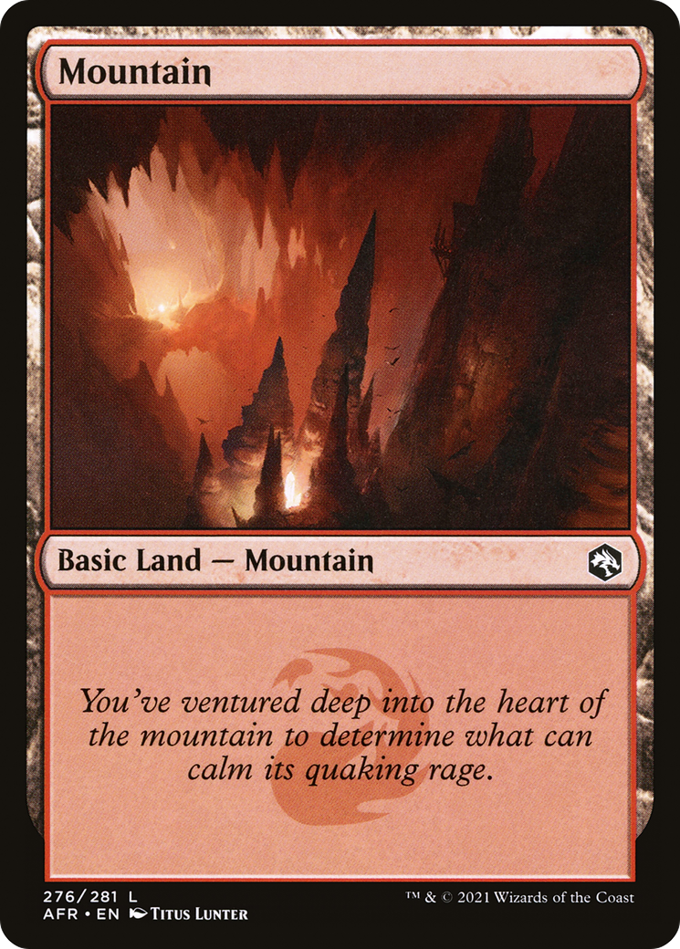 Image of Mountain (276) (AFR-276) - Adventures in the Forgotten Realms Foil