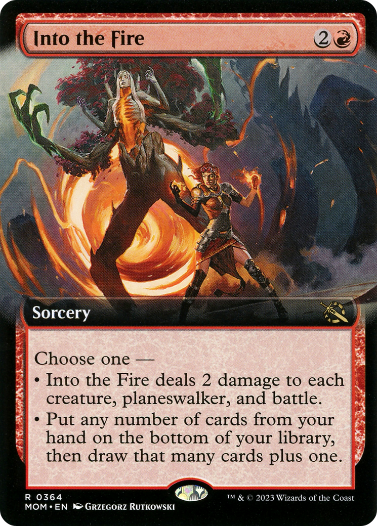 Image of Into the Fire (Extended Art) (MOM-364) - March of the Machine: (Extended Art) Foil