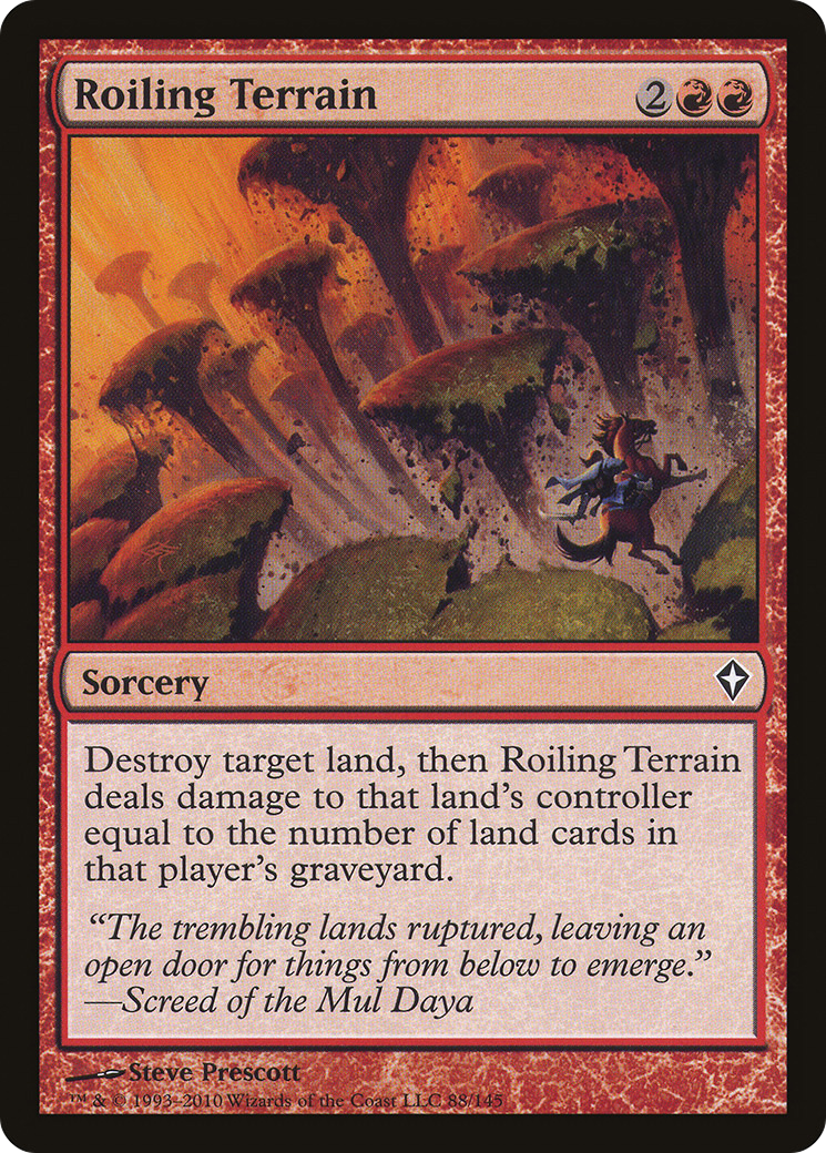 Image of Roiling Terrain (WWK-088) - Worldwake Foil