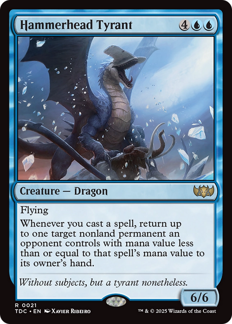 Image of Hammerhead Tyrant (TDC-021) - Commander: Tarkir: Dragonstorm