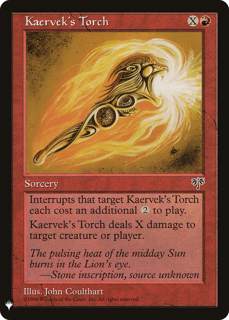 Image of Kaervek's Torch (LIST-185) - The List