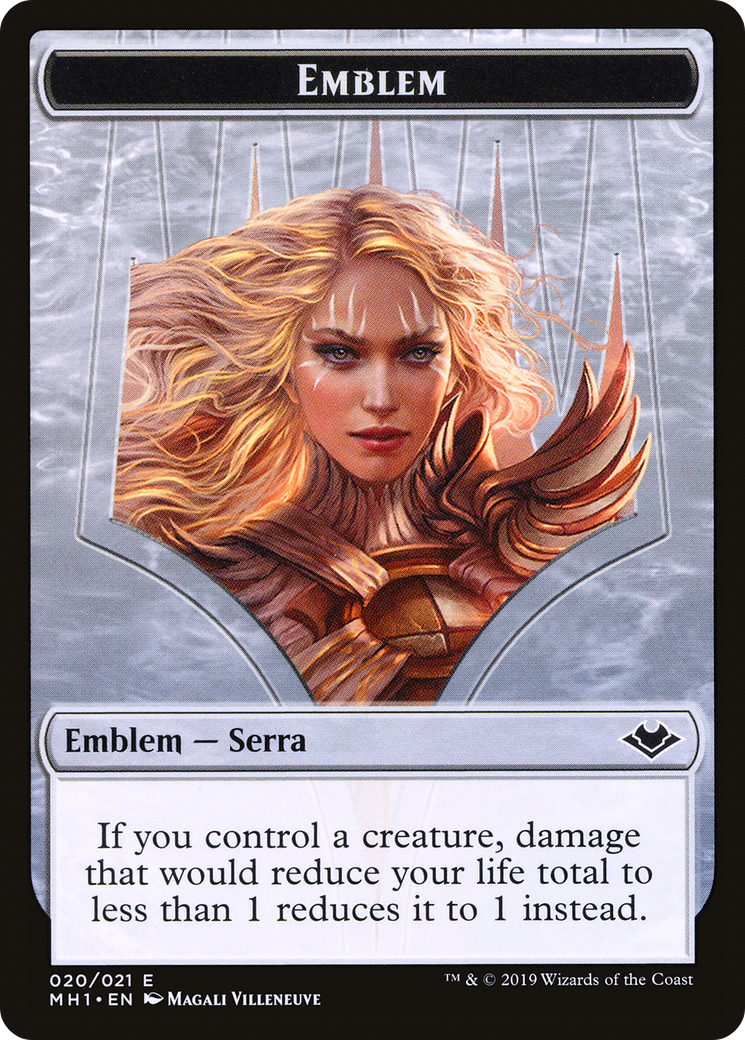 Image of Serra the Benevolent Emblem (TMH1-020) - Modern Horizons Tokens