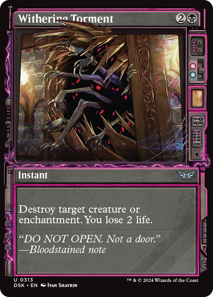 Image of Withering Torment (Showcase) (DSK-313) - Duskmourn: House of Horror: (Showcase) Foil