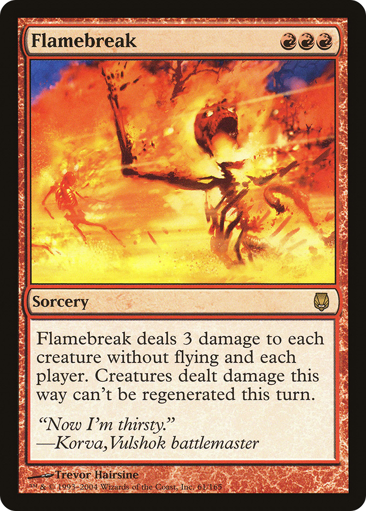 Image of Flamebreak (DST-061) - Darksteel Foil