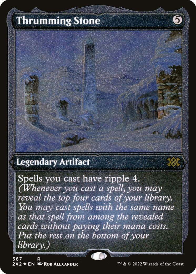 Image of Thrumming Stone (2X2-567) - Double Masters 2022 Foil