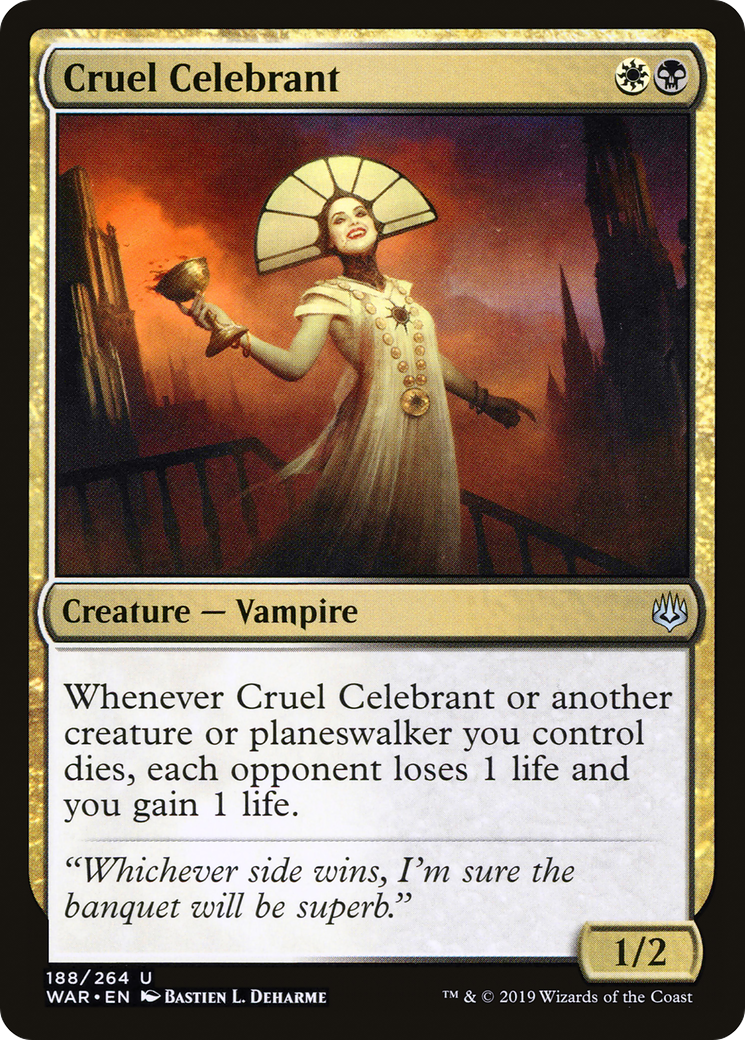 Image of Cruel Celebrant (WAR-188) - War of the Spark Foil