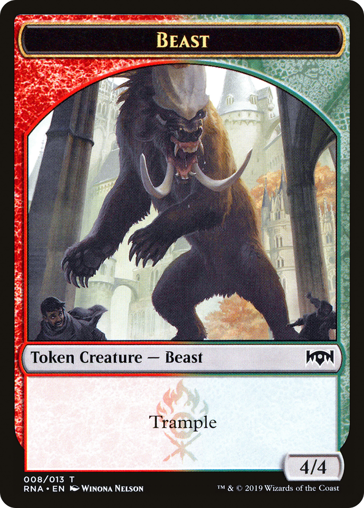Image of Beast Token (RNA-008) - Ravnica Allegiance Tokens