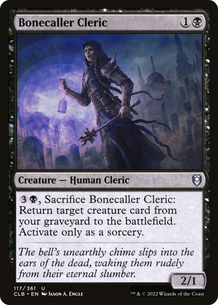 Image of Bonecaller Cleric (CLB-117) - Commander Legends: Battle for Baldur's Gate Foil
