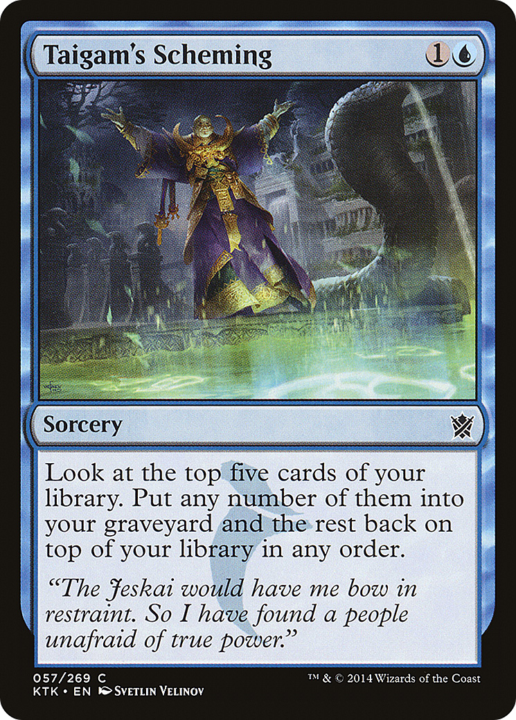 Image of Taigam's Scheming (KTK-057) - Khans of Tarkir