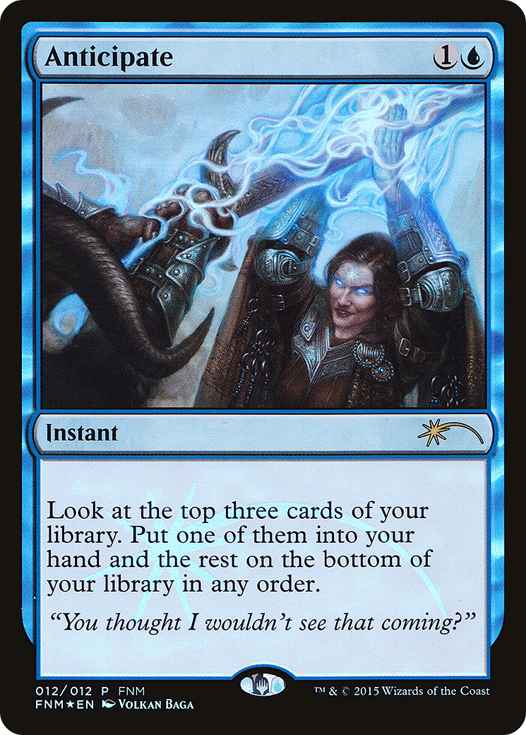 Image of Anticipate (FNM-012) - Friday Night Magic 2015 Foil
