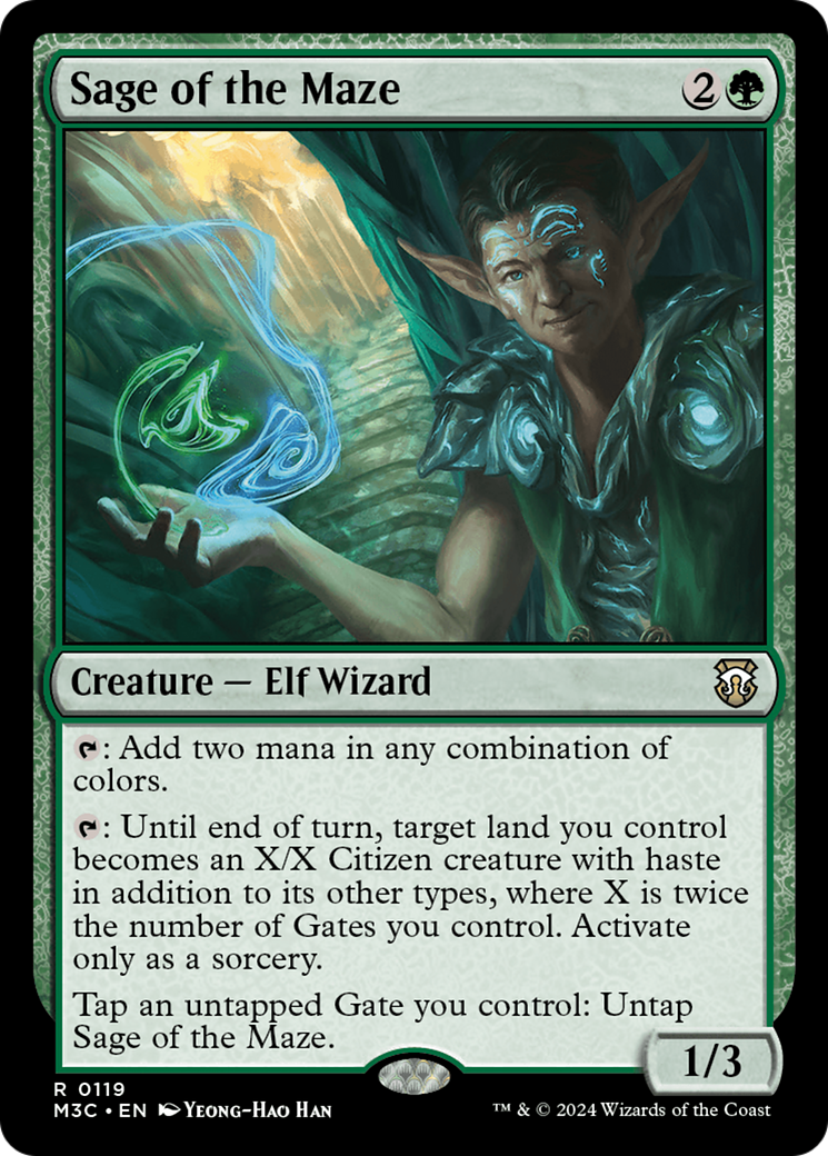 Image of Sage of the Maze (M3C-119) - Modern Horizons 3 Commander