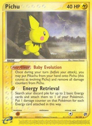 Image of Pichu 020/100  Sandstorm - Rare