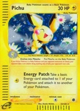 Image of Pichu (22) 022  - Reverse Holofoil Expedition - Holo Rare