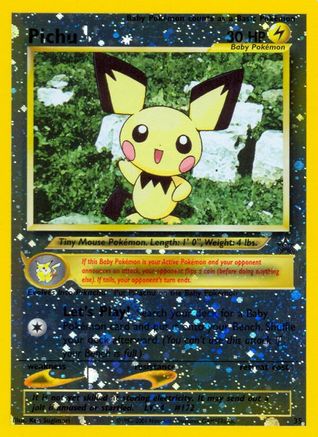 Image of Pichu 035/53  - Reverse Holofoil WoTC Promo - Promo