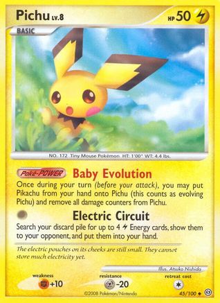 Image of Pichu 045/100  Stormfront - Uncommon