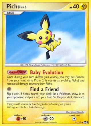 Image of Pichu 011  POP Series 9 - Uncommon