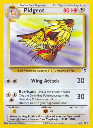 Image of Pidgeot 033  - Reverse Holofoil Legendary Collection - Rare