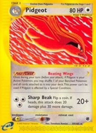 Image of Pidgeot (59) 059  - Reverse Holofoil Expedition - Rare