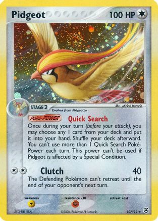 Image of Pidgeot 010/112  FireRed & LeafGreen - Holo Rare