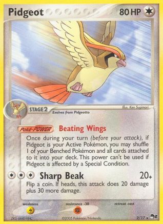 Image of Pidgeot 002/017  - Holofoil POP Series 2 - Rare