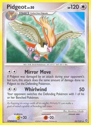 Image of Pidgeot 035  Secret Wonders - Rare
