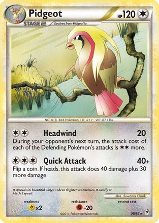 Image of Pidgeot 030  - Reverse Holofoil Call of Legends - Rare