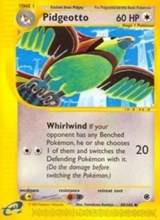 Image of Pidgeotto 088  - Reverse Holofoil Expedition - Uncommon