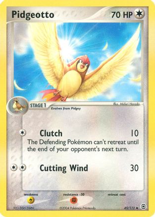 Image of Pidgeotto 045/112  FireRed & LeafGreen - Uncommon