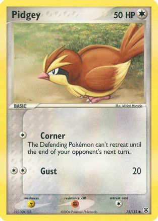 Image of Pidgey 073/112  - Reverse Holofoil FireRed & LeafGreen - Common